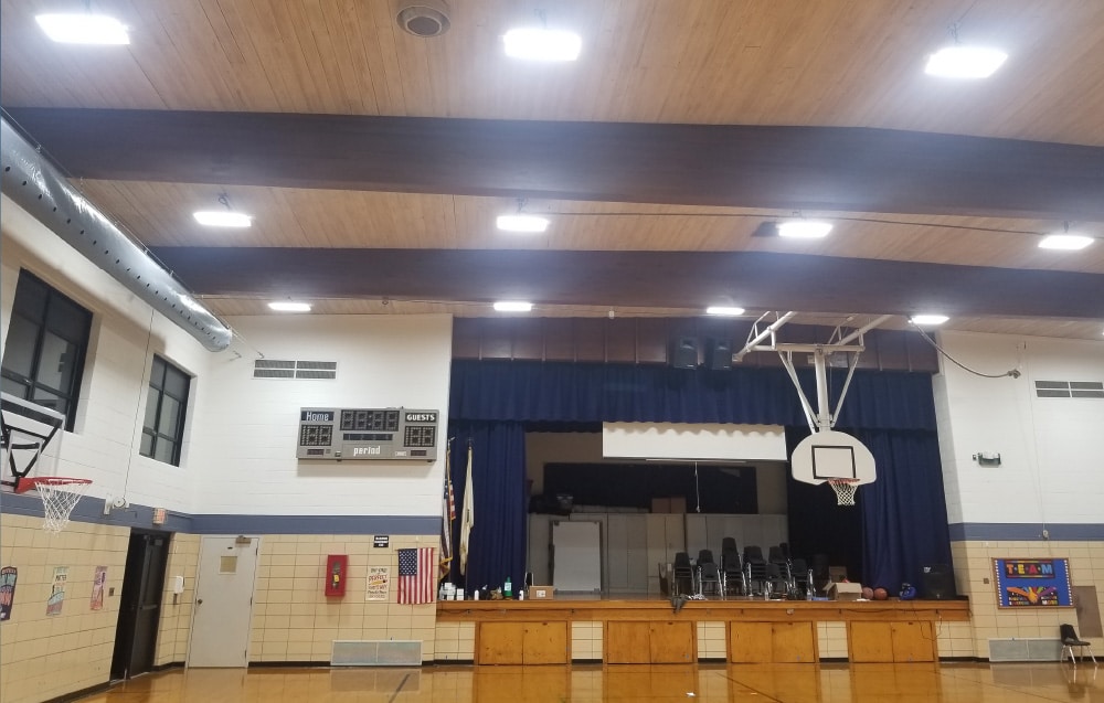 gymnasium lighting and electrical